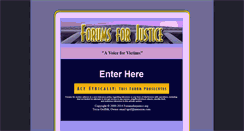 Desktop Screenshot of forumsforjustice.org